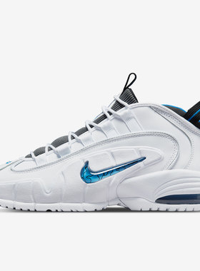 Nike/耐克Air Max Penny白色蓝色男子复古实战篮球鞋DV0684-100