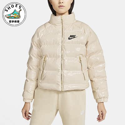 耐克女子休闲保暖短款棉服