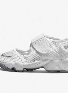 Nike/耐克Air Rift BR白色儿童休闲透气轻便网眼凉鞋322359-111