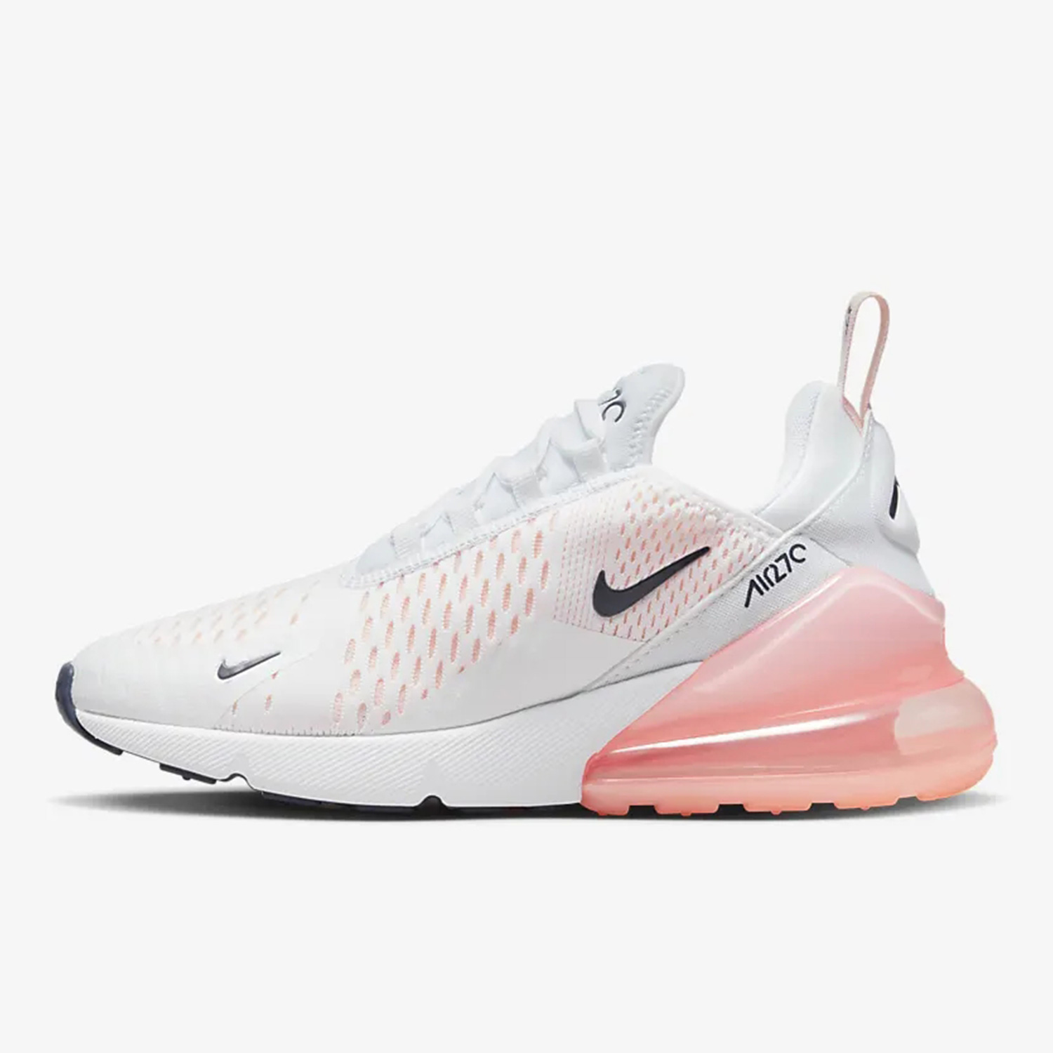 Nike/耐克AIR白色大气浅粉色漂白珊瑚红色女子跑步鞋AH6789-110