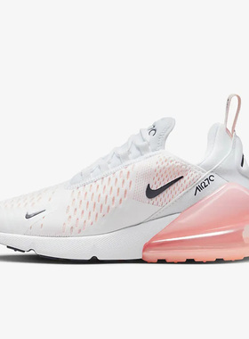 Nike/耐克AIR白色大气浅粉色漂白珊瑚红色女子跑步鞋AH6789-110