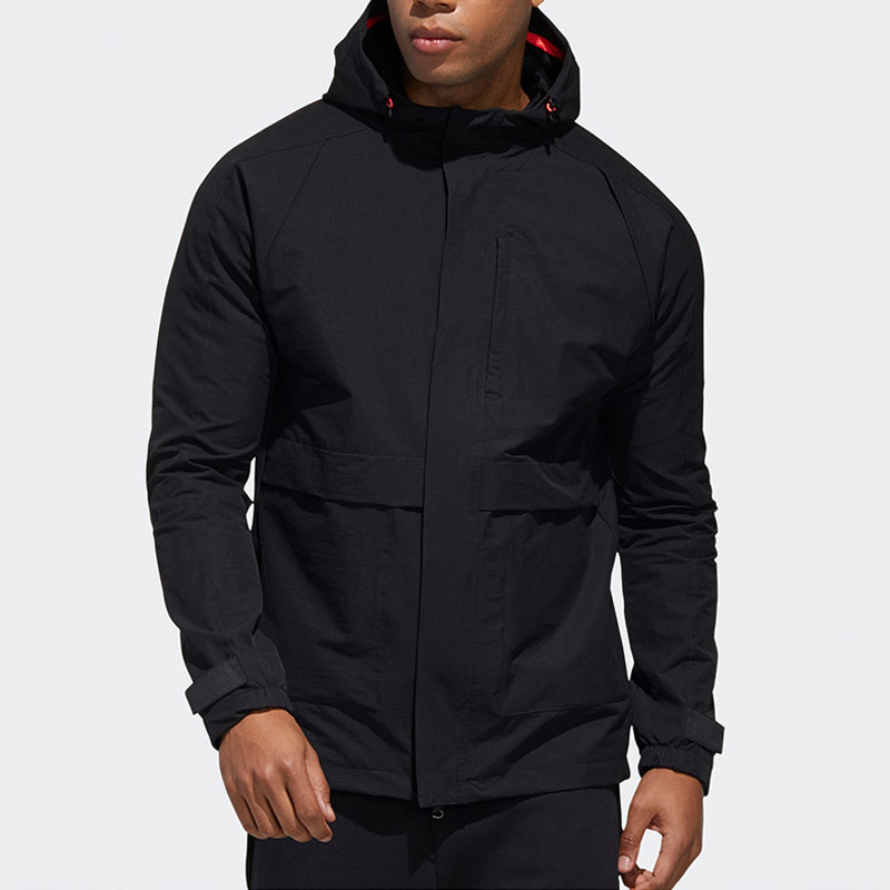 阿迪达斯男子运动连帽夹克外套