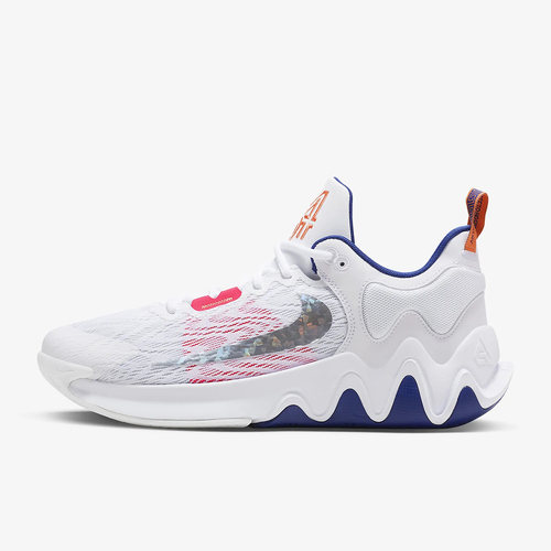 Nike/耐克白色蓝色粉红男子休闲运动透气倒钩篮球鞋DM0826-102
