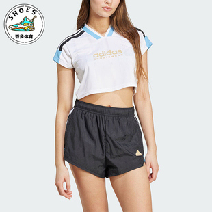 女士短款 Adidas 运动休闲T恤IZ2083 CRO 阿迪达斯正品 TIRO
