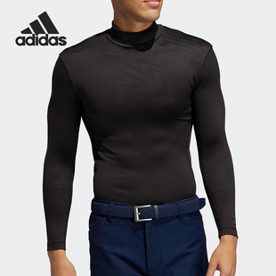 Adidas 男子高尔夫运动弹力长袖 打底衫 FS7033 阿迪达斯正品