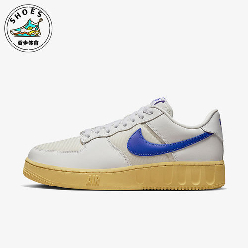 Nike/耐克空军一号白色宝蓝男子休闲运动轻便低帮板鞋DM2385-100