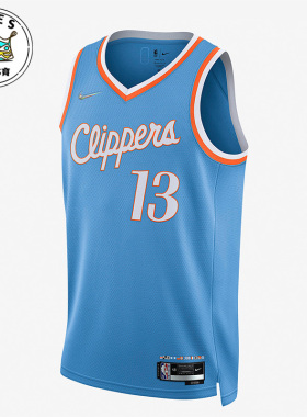 Nike/耐克正品新款乔治泡椒快船队男子篮球无袖球衣DB4031-463