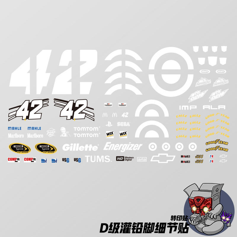 D级灌铅脚THF02KO版标志雷霆拯救队车标变形玩具电影转印贴纸