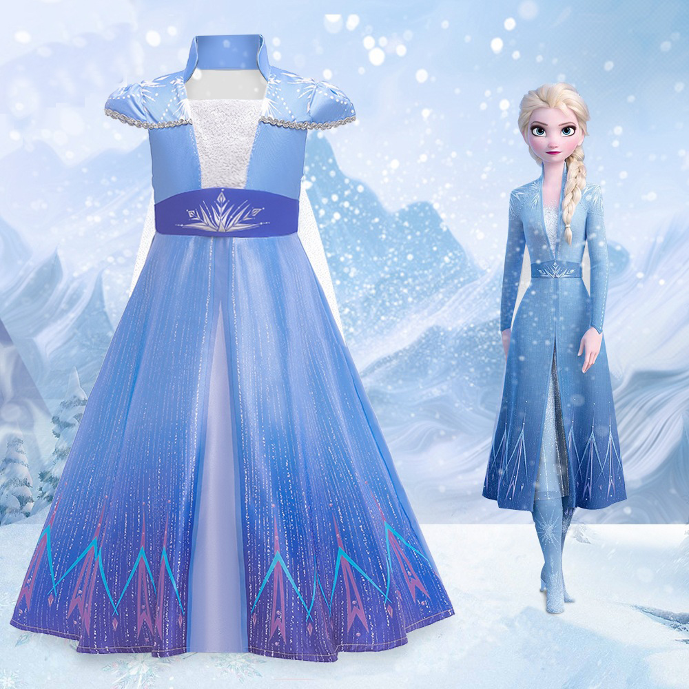 女童冰雪奇缘连衣裙礼服裙