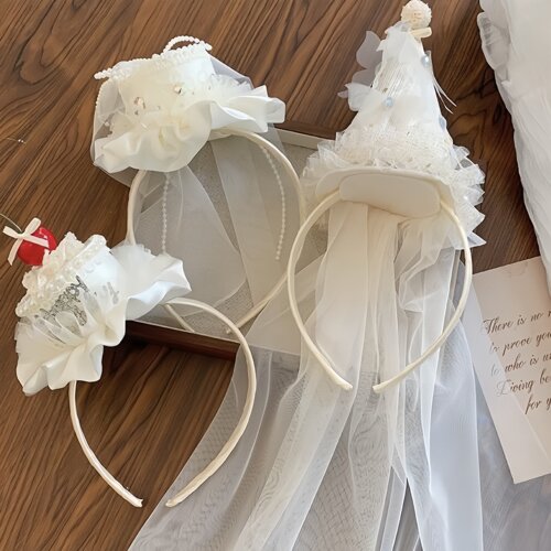 女宝宝生日帽ins风派对公主发箍