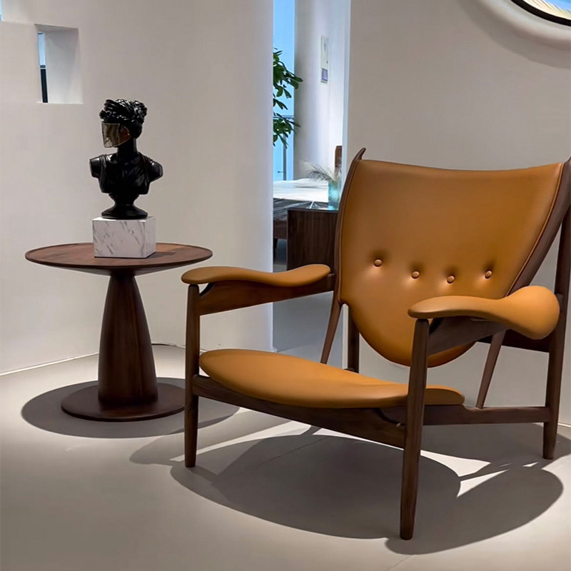 杰伦同款酋长椅子北美黑胡桃木