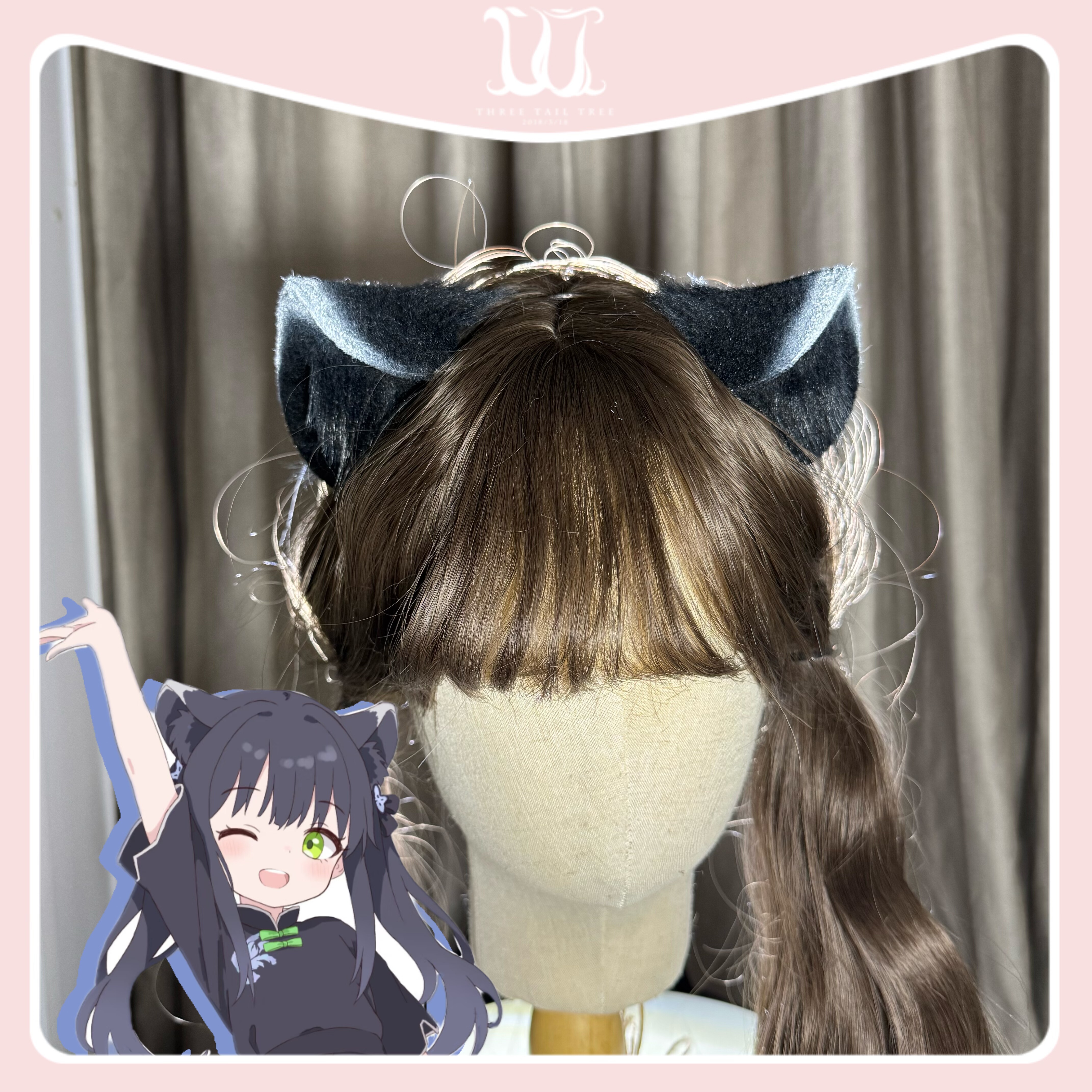 猫耳三尾树春原瞬cos碧蓝档案