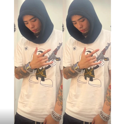 thomeboydontkill偷米同款骷髅射手嘻哈说唱街头朋克休闲ins T恤