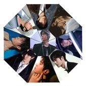 王一博雨伞偶像粉丝应援伞明星照片周边遮阳防晒两用折叠礼品送人