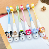 迪士尼米奇史迪奇草莓熊儿童牙刷2 12岁宝宝小孩换牙期软毛护龈