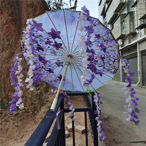 江南喵次原神稻妻城cos道具伞雷电将军cosplay女雷神巴尔动漫伞