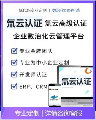 氚云高级认证氚云低代码开发师认证高级实操考试氚云二开认证