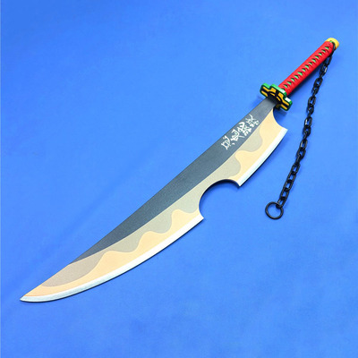 动漫cosplay道具武器长款碳侍郎鬼灭之刃宇髓天元竹刀音柱未开刃