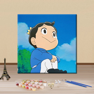 国王排名波吉数字油画diy填色画手工定制卡通动漫手绘涂色油彩画