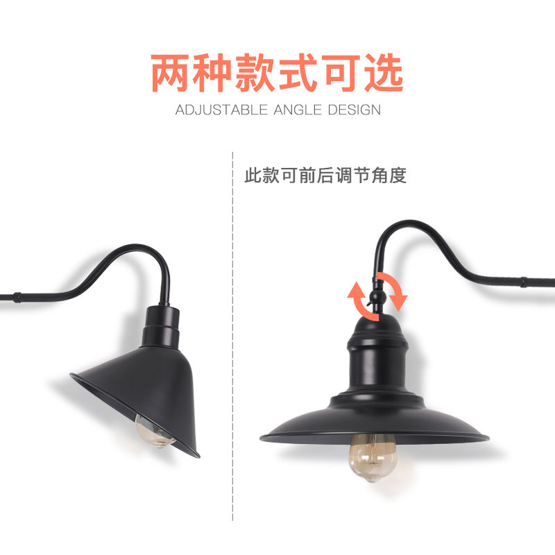 美式壁灯户外墙灯防水庭院装饰外墙灯露天阳台侧灯室外复古门头灯