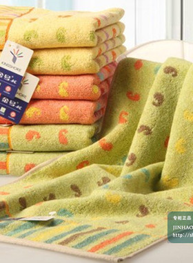 满包邮金号 专柜正品G1468高档提缎纯棉可爱标点毛巾舒适吸水面巾