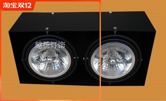 双头明装灯3w 7w天花灯盘led格栅灯50W豆胆灯聚光卤素灯促销