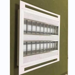 集成出风口方形天花灯盘led面板灯格栅灯空调600日光灯办公教室灯