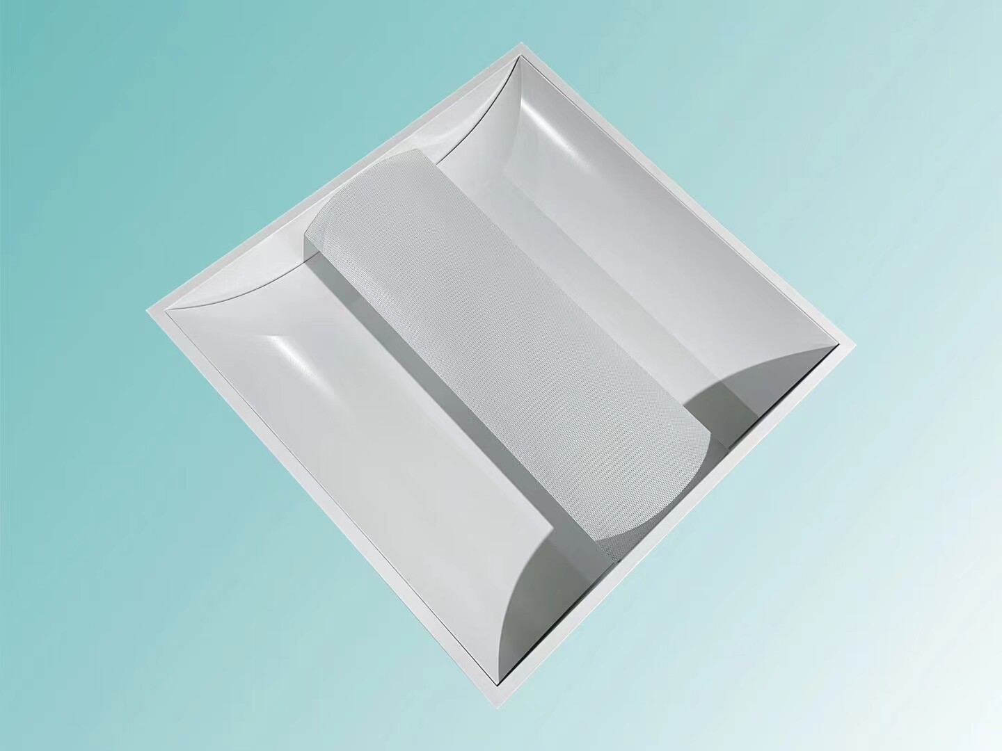 集成吊顶简约灯盘600t8t5led日光灯孔灯嵌入格栅灯现代组合天花灯