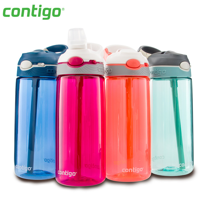 Contigo康迪克吸管杯成人运动健身水壶孕产妇儿童便携防漏水杯子