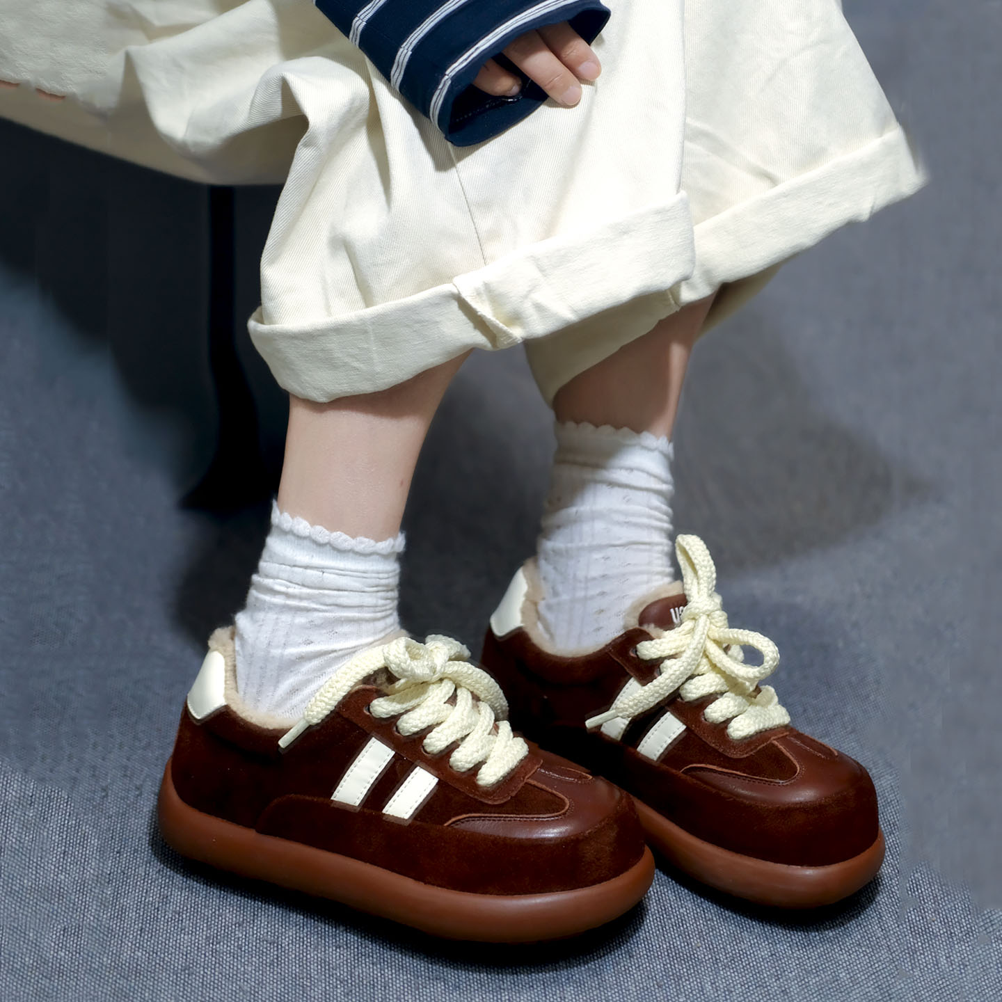 原创手工头层牛皮时尚休闲棉鞋