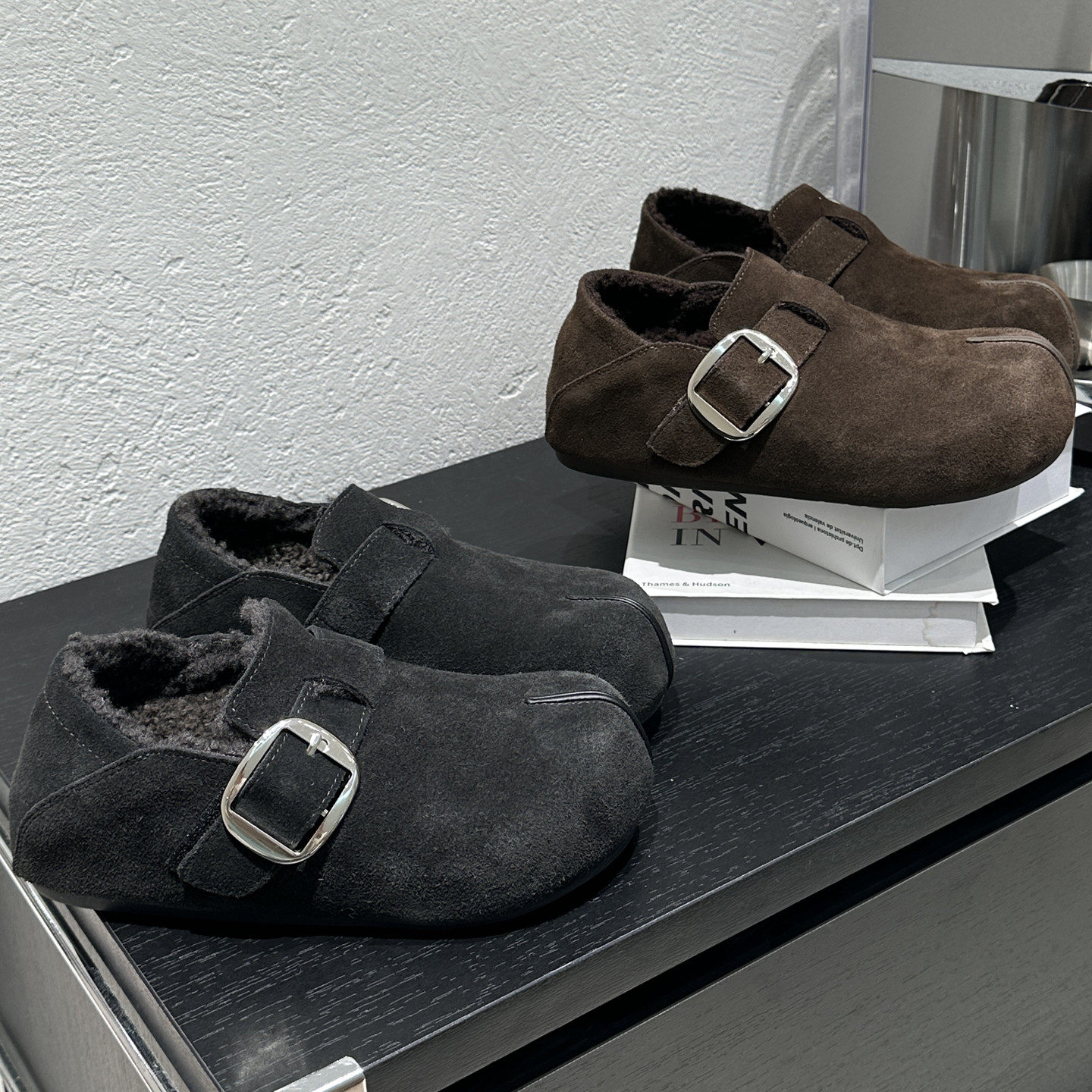 羊羔毛勃肯鞋女厚底加绒加厚保暖2025冬季懒人一脚蹬厚底勃肯棉鞋,女鞋,勃肯鞋/软木鞋,淘宝优惠券,粉丝福利购,淘宝优惠卷