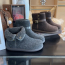 巨好看毛毛短靴雪地棉鞋 毛呢内增高保暖雪地靴女两穿2025冬季 新款