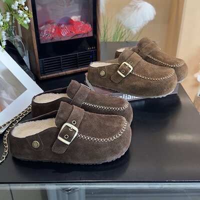 内增高勃肯鞋半拖懒人女包头拖鞋