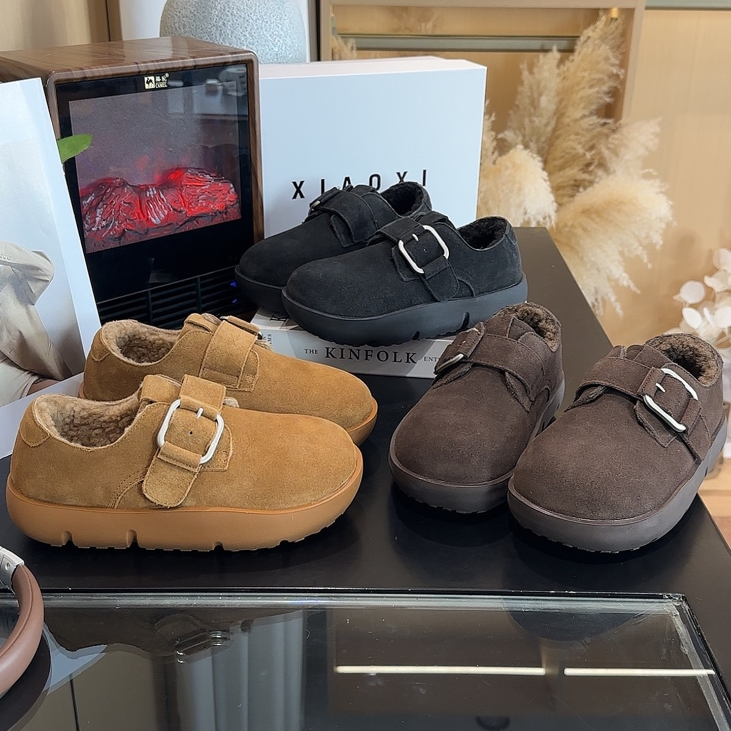 冬季加厚款勃肯鞋女鞋冬季