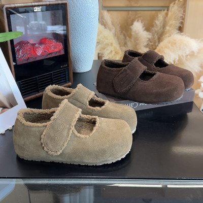 内增高毛毛浅口玛丽珍勃肯鞋女鞋