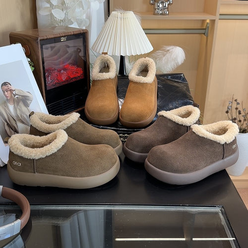 全包毛毛全包勃肯鞋厚底棉鞋
