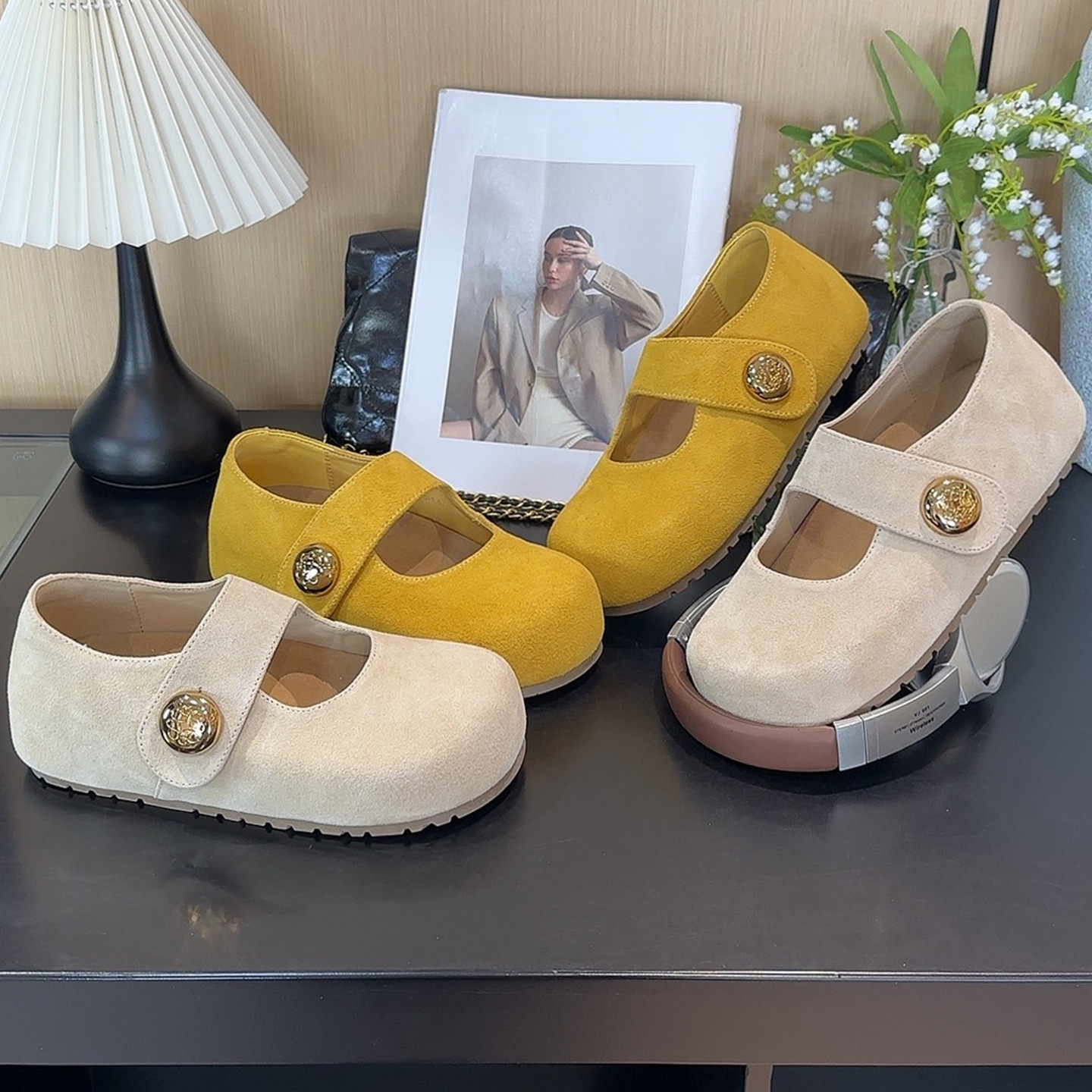 5cm厚底内增高勃肯鞋女浅口魔术贴玛丽珍女鞋新款懒人一脚蹬单鞋,女鞋,勃肯鞋/软木鞋,淘宝优惠券,粉丝福利购,淘宝优惠卷