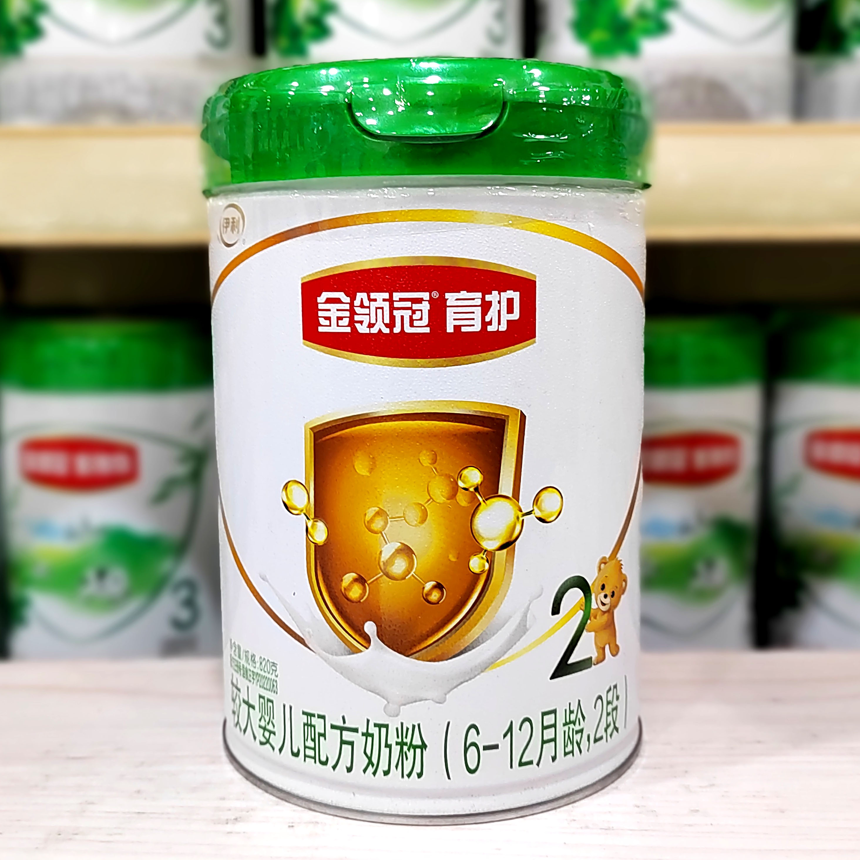 伊利金领冠有机育护1段820克