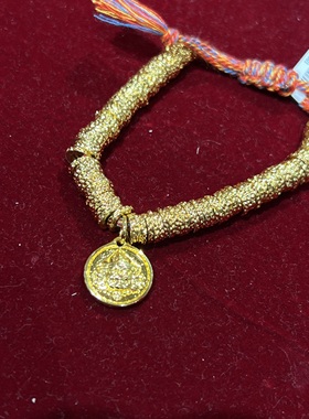 新中式轻奢沙金盘缠手工编织手链女时尚气质百搭复古精致马年手绳