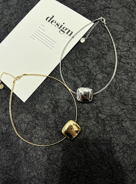 韩国小众设计感几何方形项圈2023新款女轻奢ins风高级感锁骨项圈