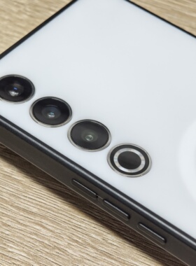 镜头齐平TPU侧软PC后硬白色适用魅族20Pro手机壳20Classic撞色磨砂壳防指纹波澜条纹保护套唯魅科技边框瓦愣