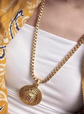 欧美拉OUMEILA狮子项链毛衣链