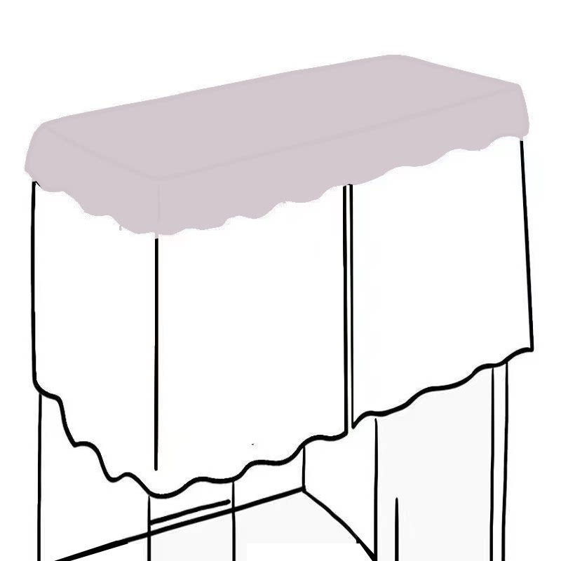 加厚防尘顶学生宿舍寝室全遮光大学生宿舍蚊帐上铺防尘布下铺顶盖