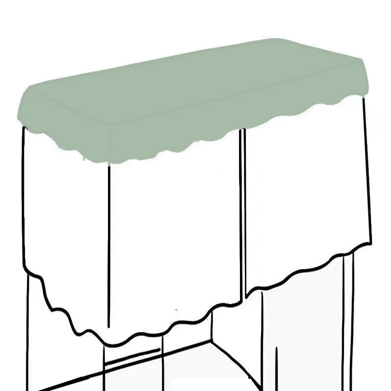 加厚防尘顶学生宿舍寝室全遮光大学生宿舍蚊帐床顶挡灰遮光布
