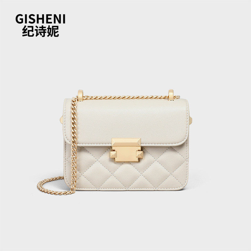 Gisheni/纪诗妮包包女包2026夏季新款高级感轻奢小众链条包斜挎包