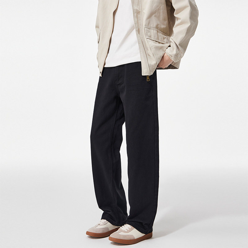 Blaze/2025秋冬Clanfit男款直筒阔腿无弹牛仔裤宽松版