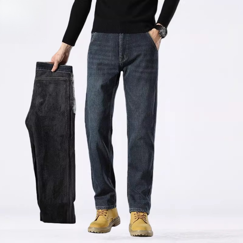 爆款2026秋冬新款男士宽松刺绣直筒型弯刀裤百搭潮流长裤子