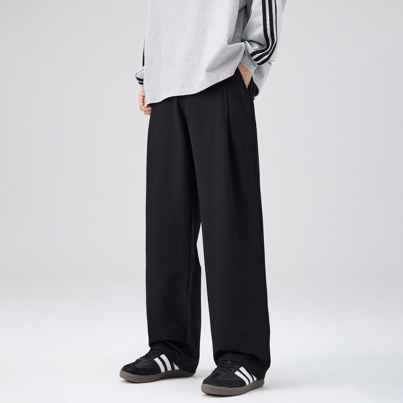 Blaze/2025秋冬新款男宽松阔腿西装裤直筒百搭长裤