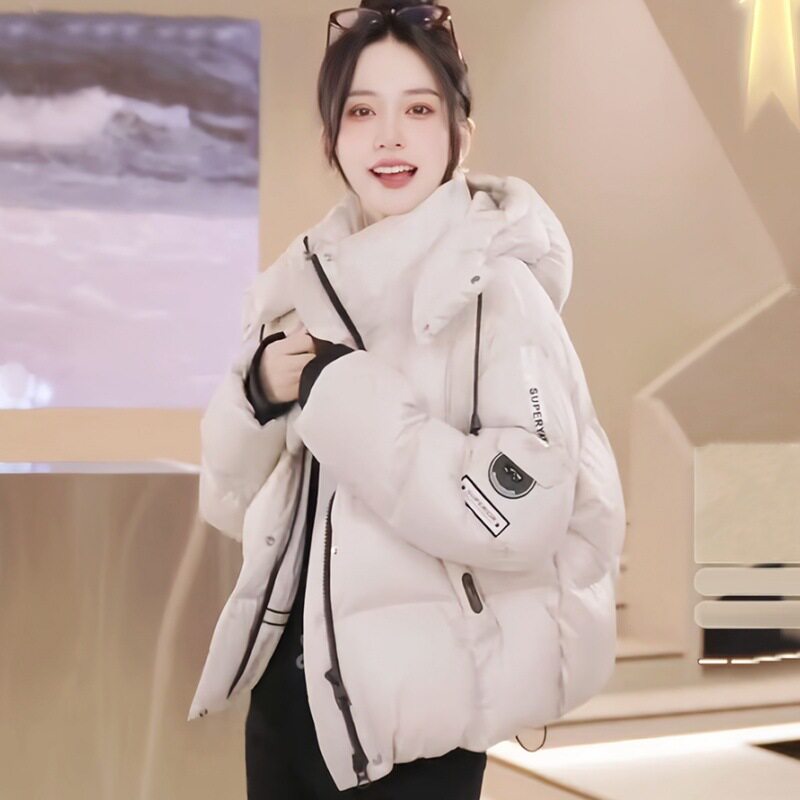 2026年冬季新款短款时尚宽松保暖休闲棉服女高级感加厚面包服外套