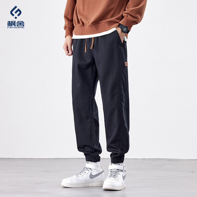 男装 /2026秋季新款美式宽松阔腿仿牛新面料休闲裤男束脚长裤